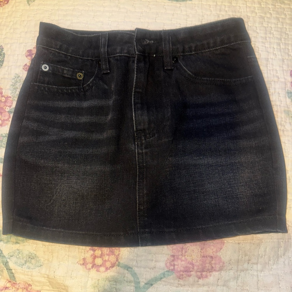 Princess Polly black mini skirt